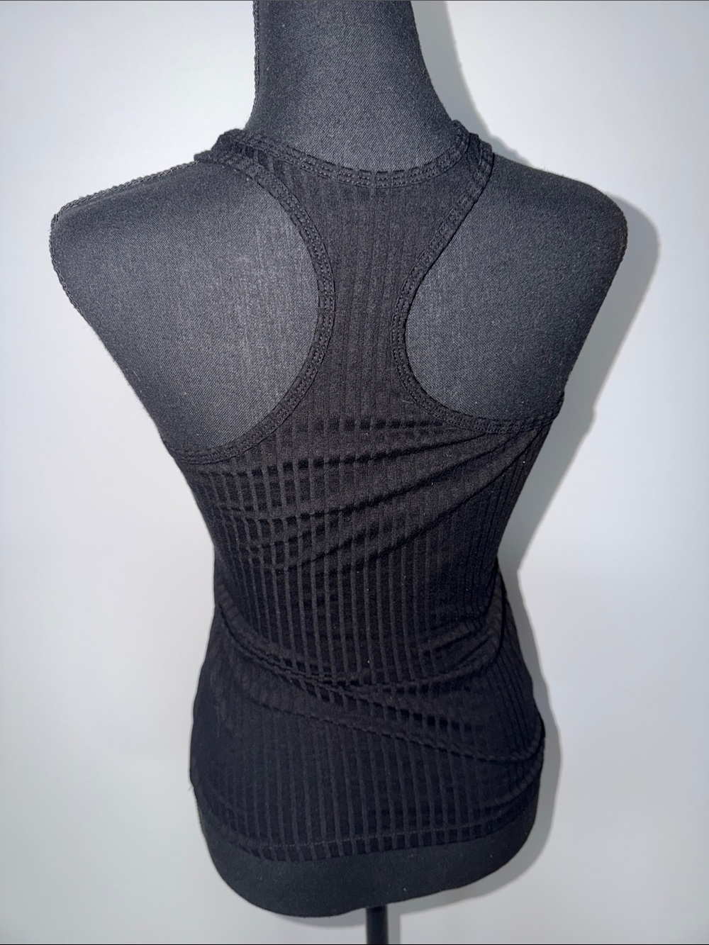 ASOS Black Ribbed High-Neck Tank Top - Picture 2 of 2